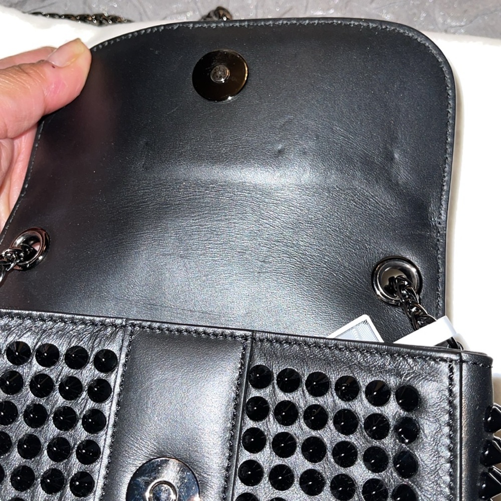 SOLD Preloved Valentino Nano spike bag black size 5 1/2” X 3 1/2 - Picture 9 of 12
